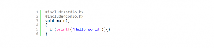 c program to print text without semicolon C Program to Print Hello World without using semicolon